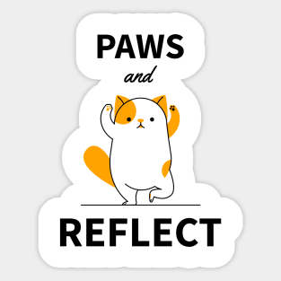 Paws and reflect Sticker